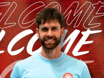 Red White Brush Bold Welcome Football Player Instagram Post (1)