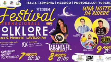 Manifesto Ufficiale Decima Ed. Festival Internazionale del Folklore