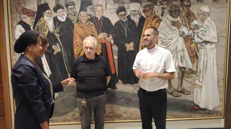 da sx Marwa_Anelli_Padre Charbell